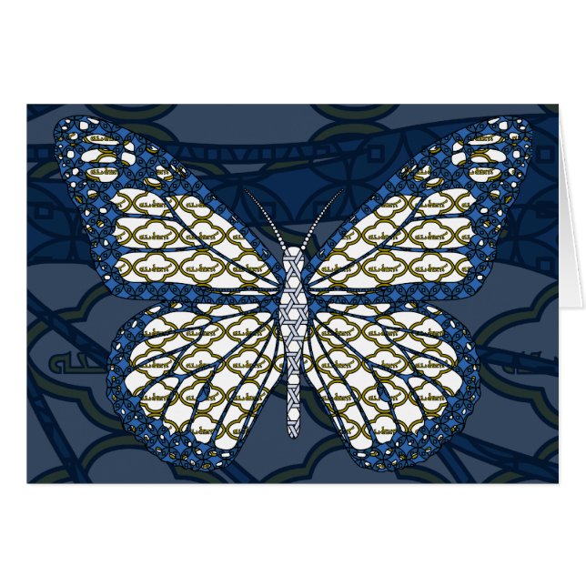 Judiska monarch-kort hälsningskort (Framsidan Horizontal)