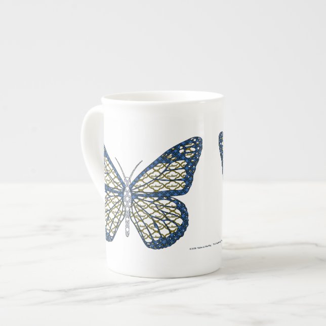 Judiska monarch Specialty Mugg Benporslin Mugg (Framsida vänster)