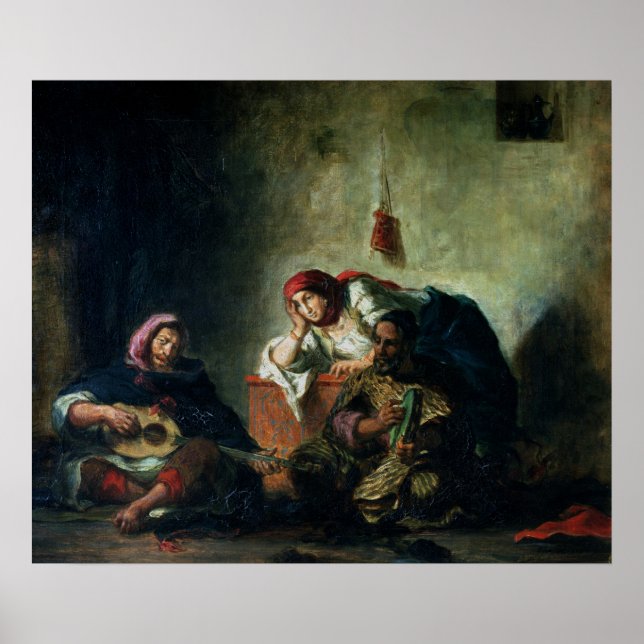 Judiska musiker i Mogador, 1847 Poster (Framsidan)