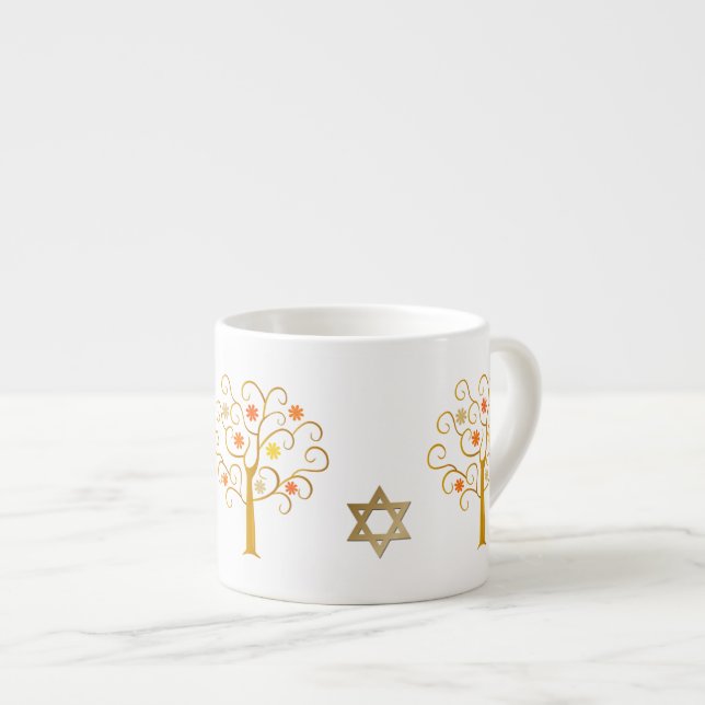 Judiska nyår | Rosh Hashanah Gift Espressomugg (Framsida höger)