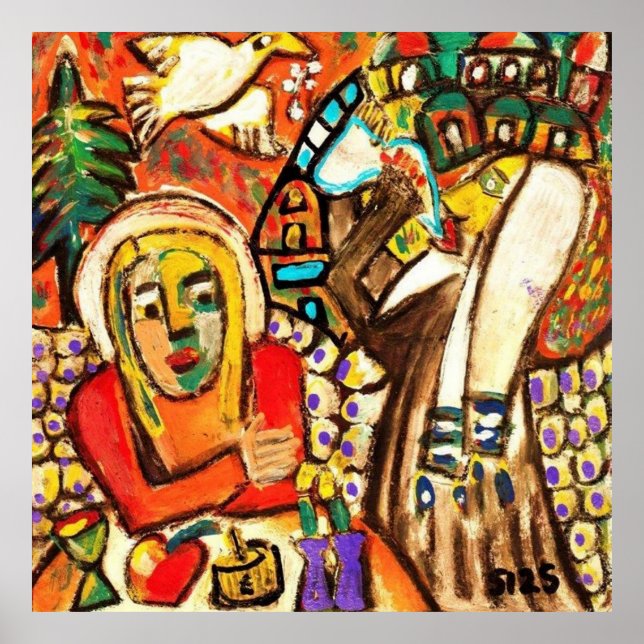 Judiska nyårsjubileet som Poster skon (Framsidan)