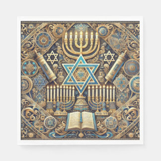 Judiska pappra napkin pappersservett