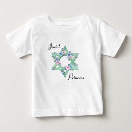 Judiska prinsessan Star av David med pastellblommo T Shirt