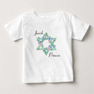 Judiska prinsessan Star av David med pastellblommo T Shirt