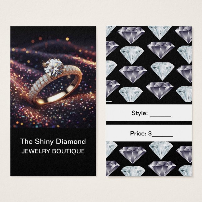 Judiska Prisa Märkre Diamond Anpassningsbar Prisa  Visitkort (Framsida & baksida)