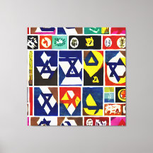 Judiska Religiösa Symbols Wall Art