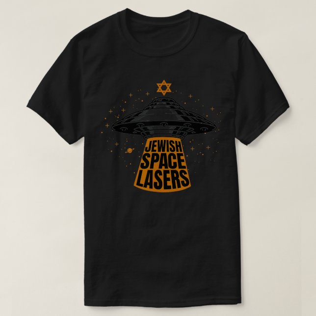 Judiska rymdlasrar t shirt (Design framsida)