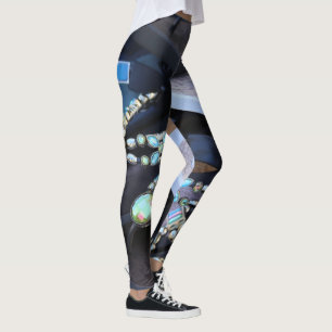 Judiska sandaler, kanvas Leggings-Unique Mode Leggings