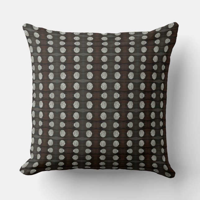 Judiska Silver och Diamond Stil Design Dekorativ k Kudde (Framsida)