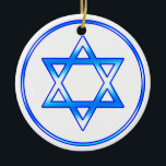 Judiska stjärnan av David Ornament<br><div class="desc">Den judiska stjärnan av David Helgdag Ornament</div>