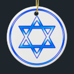 Judiska stjärnan av David Ornament<br><div class="desc">Den judiska stjärnan av David Helgdag Ornament</div>