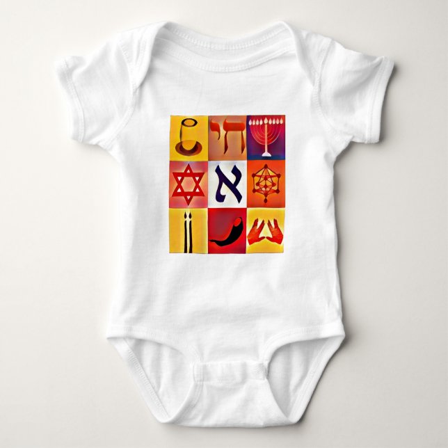 Judiska symboler tee (Framsida)