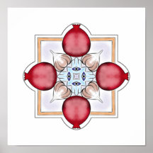 Judiska Tur-granat, Hamsa, vitlök