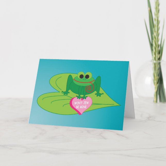 Judiska valentin kort: Den ska inte juden är min? Helgkort (Framsida)