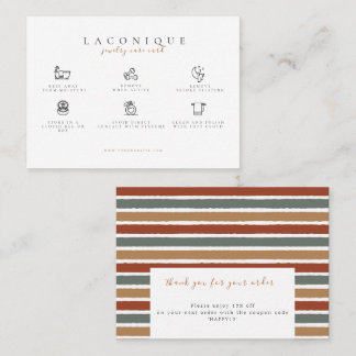 Judiska vårdinstruktioner | ABSTRAKT | Pastel Visitkort