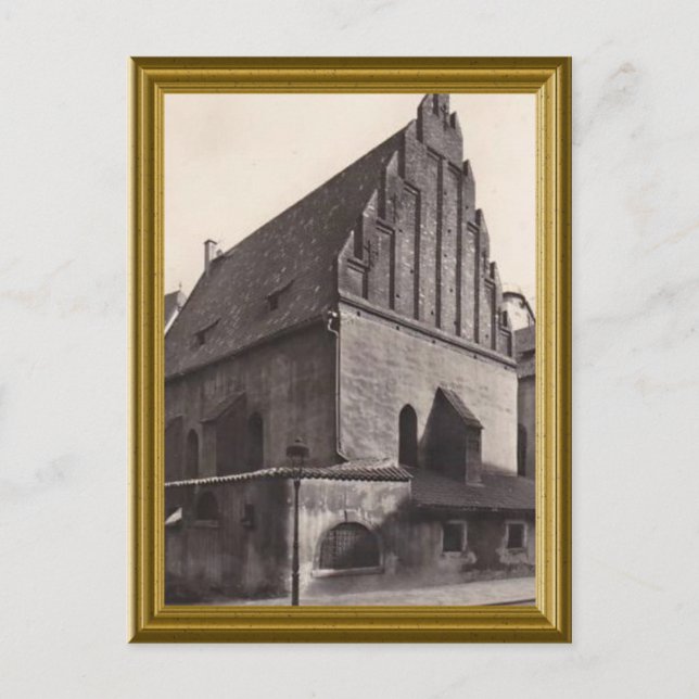 Judiska vintage bild vykort (Framsida)