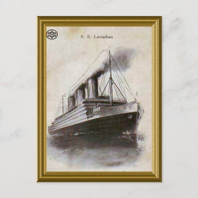 Judiska vintage bild vykort (Framsida)
