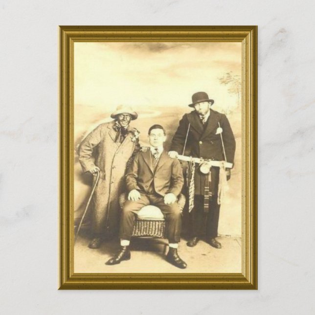 Judiska vintage bild vykort (Framsida)