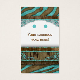 Judiska Visning Cards Cute Zebra Western Visitkort