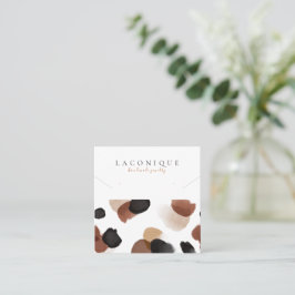 Judiska Visningen | ABSTRAKT | Leopard Fyrkantigt Visitkort