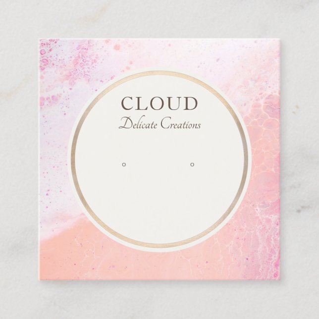 Judiska Visningen för kuststrutsfåglar Fyrkantigt Visitkort (Framsida)