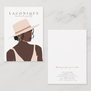 Judiska Visningen   Girl Porträtt   Abstrakt Busin Visitkort