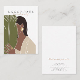 Judiska Visningen | Girl Porträtt | ABSTRAKT Visitkort