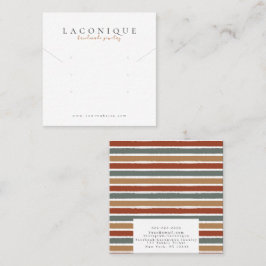 Judiska Visningen | Juvelry Earring | Modern Fyrkantigt Visitkort