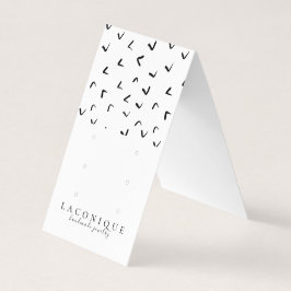 Judiska Visningen | Juvelry Earring | Svartvitt Visitkort