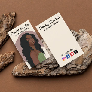 Judiska Visningen Modern Girl Porträtt Earrings Ju Visitkort