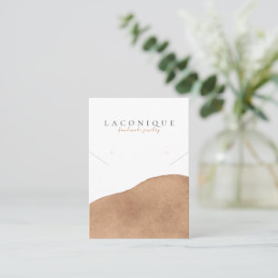 Judiska Visningen   NEUTRALT   Beige   Vattenfärg  Visitkort