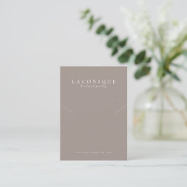 Judiska Visningen | NEUTRALT | Minimalistisk verks Visitkort