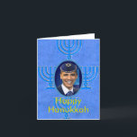 Judiskt kort<br><div class="desc">Barack Obama för Israel för helgdag för davidsstjärna för judisk YarmulkeHanukkah jude hebréiskt kort president</div>