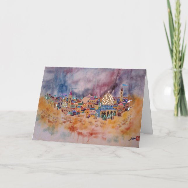 Judiskt kort för nytt år (Framsida)