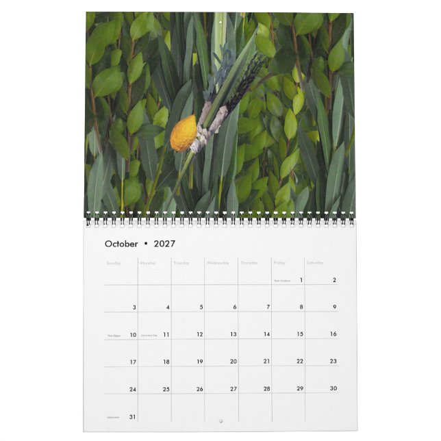 Judiskt liv kalender (Oct 2027)