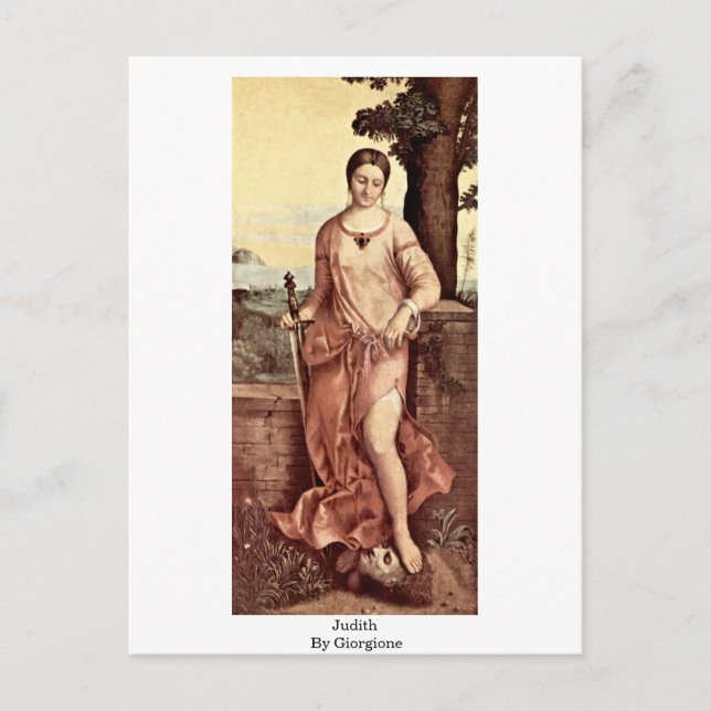 Judith by Giorgione Vykort (Framsida)