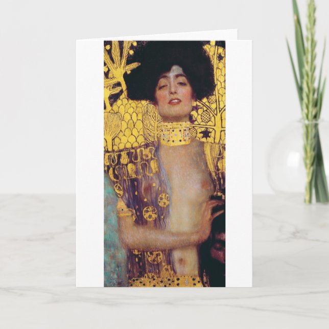 Judith (Dam i Guld), Gustav Klimt Kort (Framsida)