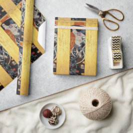 Judith II (Salome) av Gustav Klimt Guld & Svart  Presentpapper