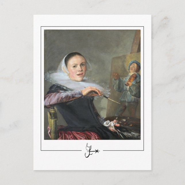 Judith Leyster #4 - vykort för konst (Framsida)