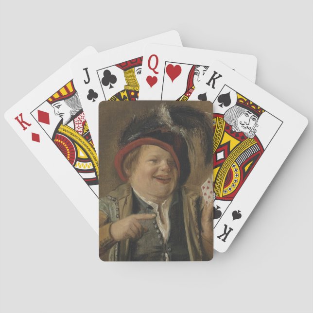 Judith Leyster - A Card Player 1630 Casinokort (Baksidan)