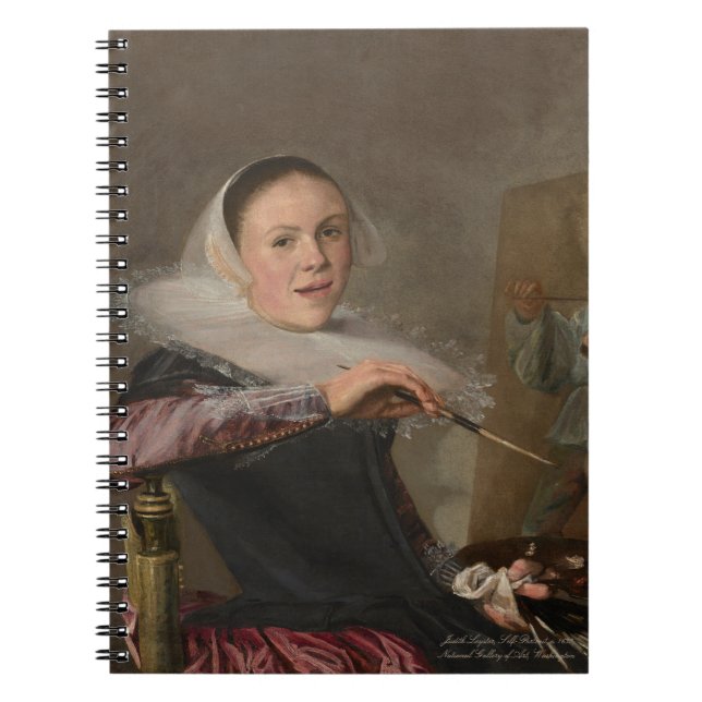 Judith Leyster Självporträtt anteckningsbok (Framsidan)