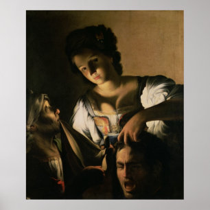 Judith med Holofernes chef, 1615 Poster