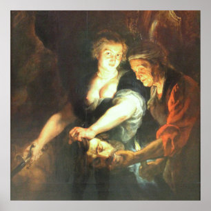 Judith med Holofernes chef Poster