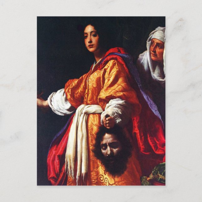 Judith med Holofernes chef Vykort (Framsida)