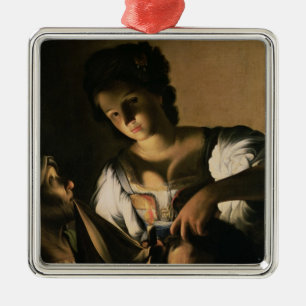 Judith med huvudet av Holofernes, 1615 Julgransprydnad Metall