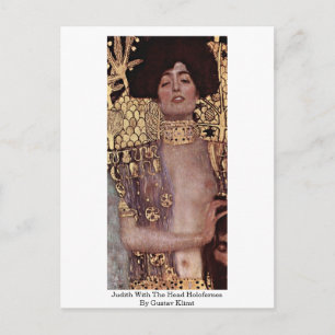 Judith med huvudet Holofernes av Gustav Klimt Vykort