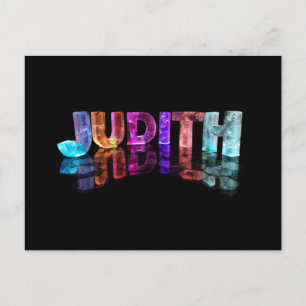 Judith Namn i 3D Ljus (fotografi) Vykort