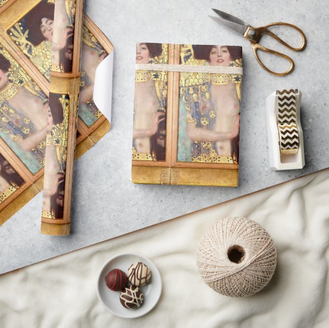 Judith och Holofernes chef av Gustav Klimt Presentpapper (Hantverk)