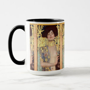 Judith och Holofernes huvud av Gustav Klimt Mugg