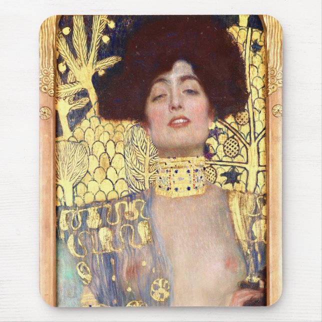 Judith och Holofernes huvud av Gustav Klimt Musmatta (Framsidan)